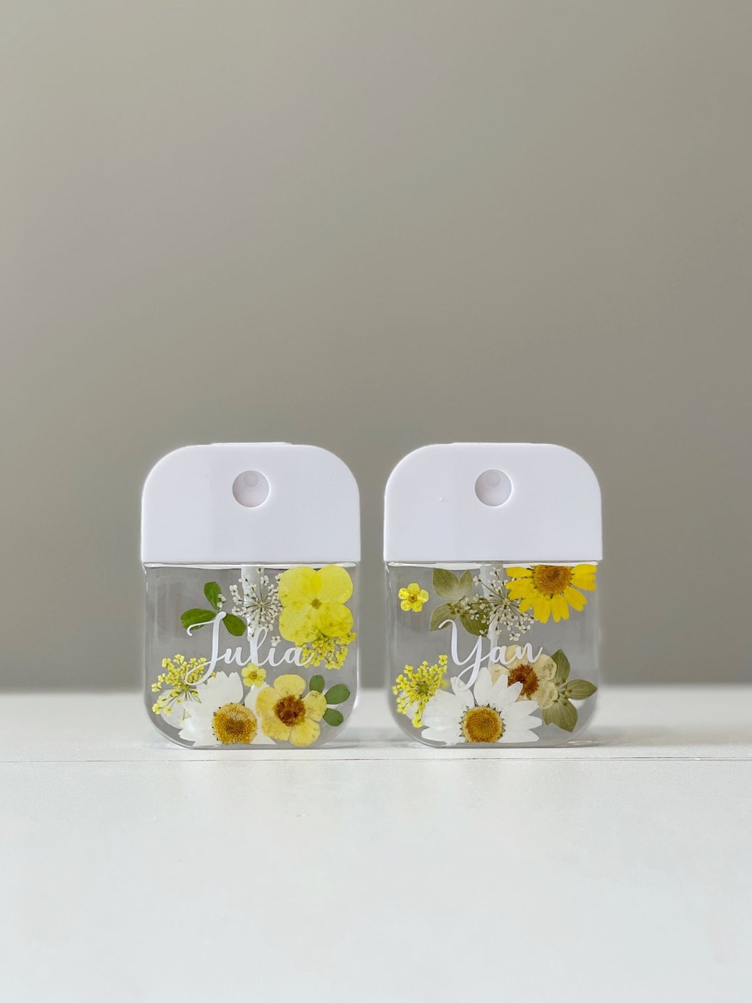 【DIY押花喷雾瓶－夏日款】自订名字 定制化 消毒瓶 防疫用品 - 收纳用品 - 塑料 