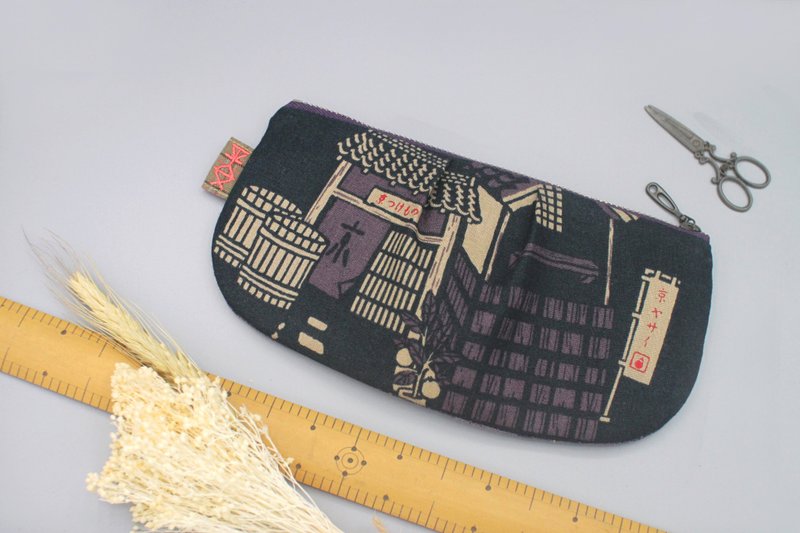 专属下单区yulin5165-平安万用包-日本店铺系列之院子,笔袋 - 化妆包/杂物包 - 棉．麻 紫色