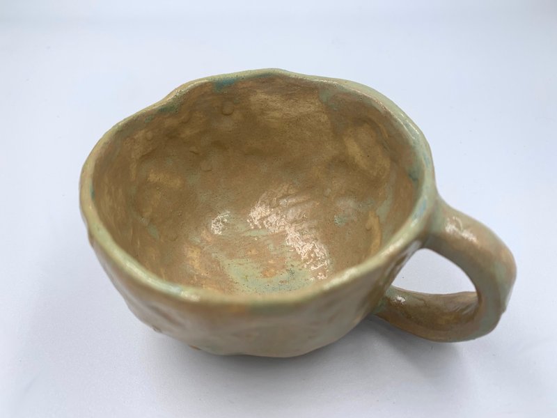 手捏咖啡杯 - 咖啡杯/马克杯 - 陶 绿色