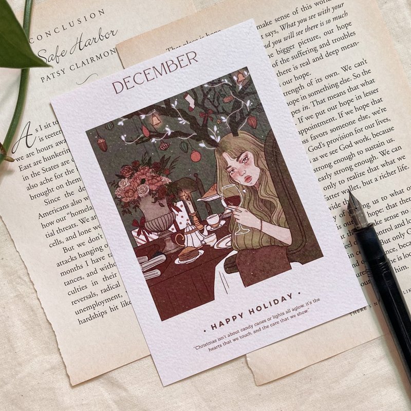 Louise.P【December 12月盛宴】明信片 - 卡片/明信片 - 纸 多色