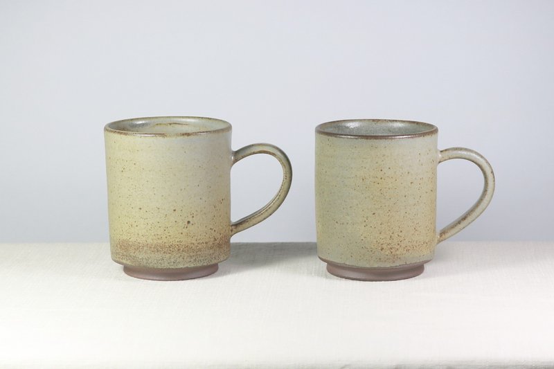 灰绿枇灰马克杯 - 咖啡杯/马克杯 - 陶 