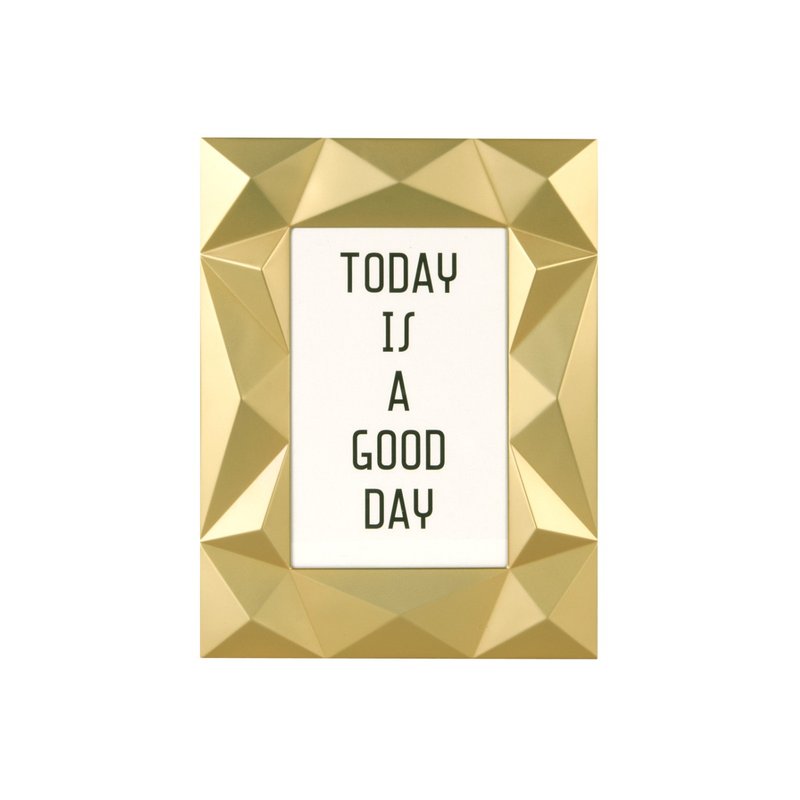 pt, Photo frame Memphis alu medium gold painted - 画框/相框 - 其他金属 金色