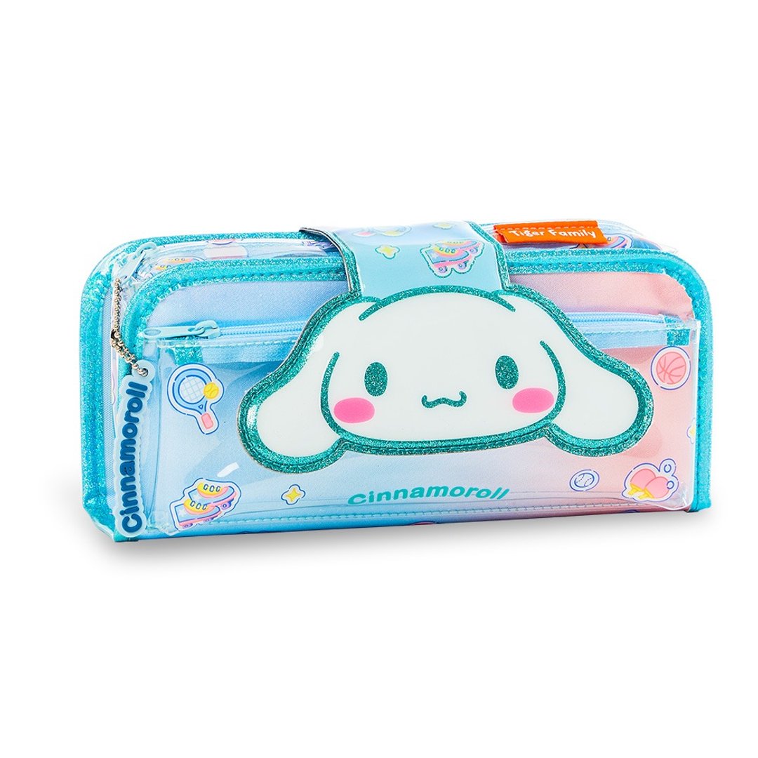 三丽鸥联名 2in1趣味铅笔盒-大耳狗喜拿 Cinnamoroll FunTime - 铅笔盒/笔袋 - 聚酯纤维 蓝色