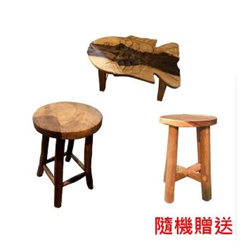 【吉迪市100%全柚木家具】原木小板凳 随机赠 请勿下单 - 其他家具 - 木头 咖啡色