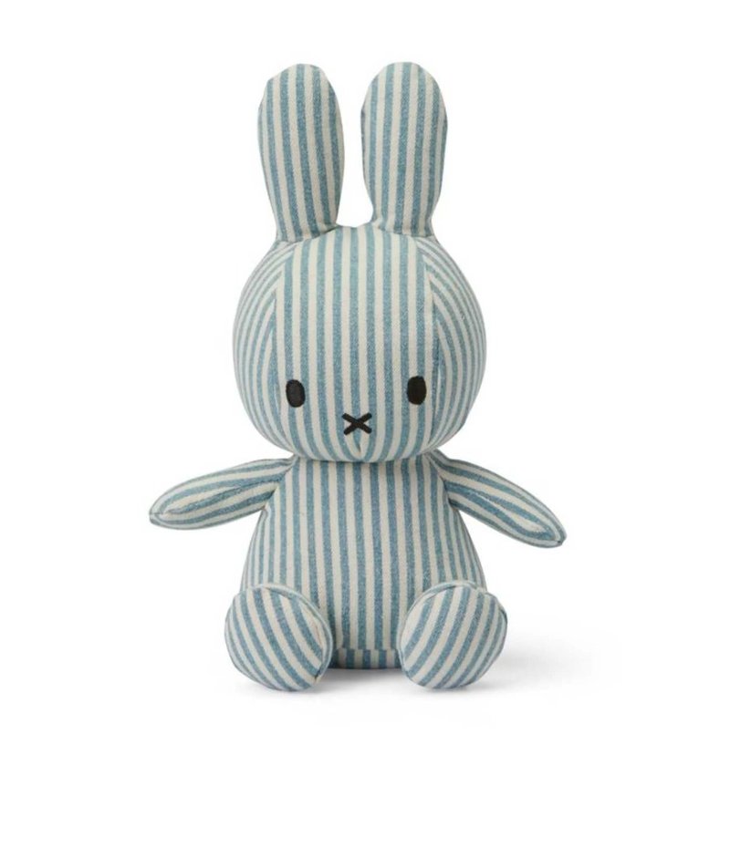 Miffy 毛绒牛仔条纹米飞儿 - 玩具/玩偶 - 棉．麻 多色