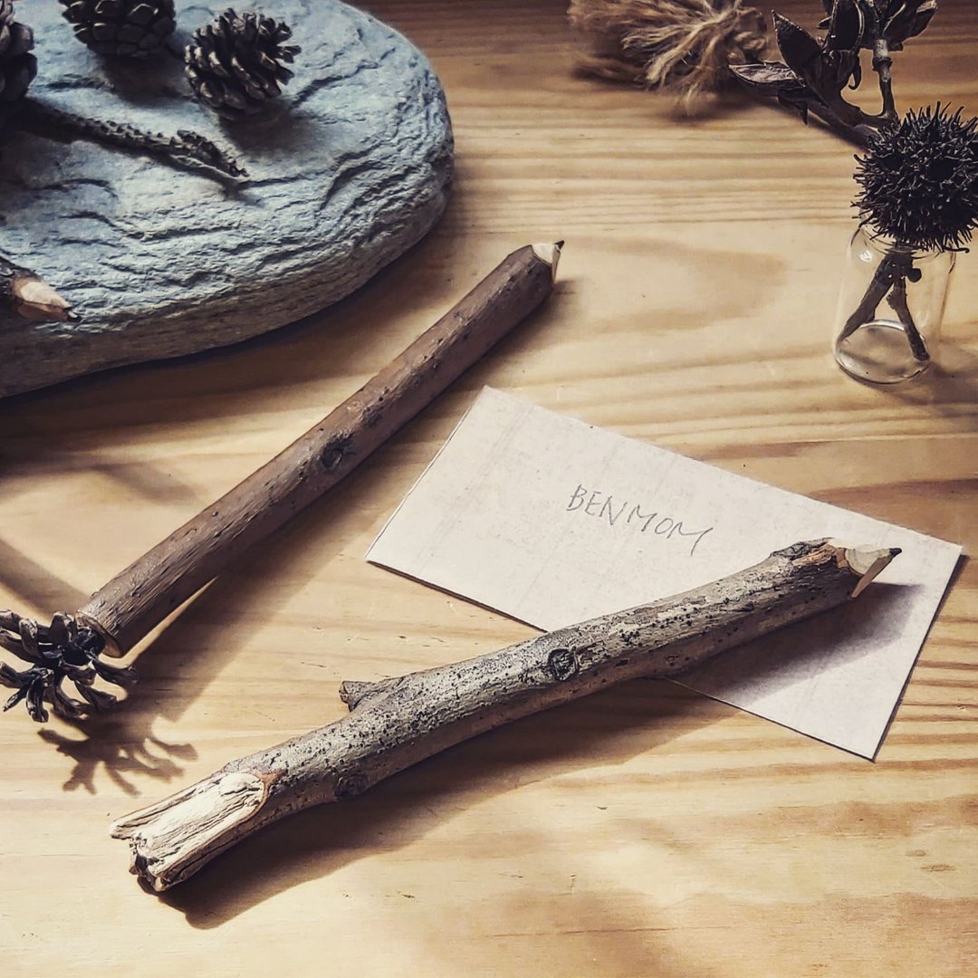 樟树枝扩香木头铅笔 工程铅笔芯 - 其他书写用品 - 木头 咖啡色