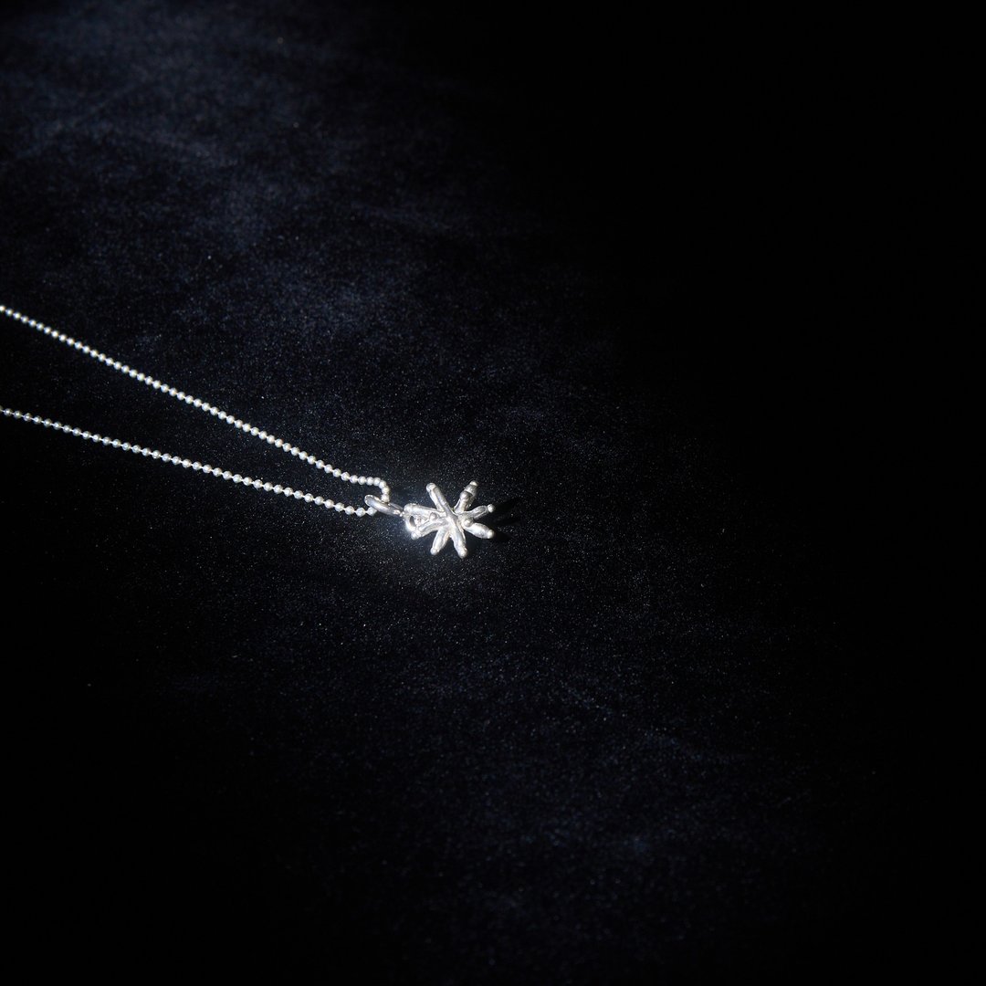 Nova Necklace | 925 Sterling Silver - 戒指 - 纯银 银色