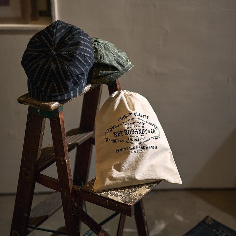 Stripe Hunting Cap - 帽子 - 棉 