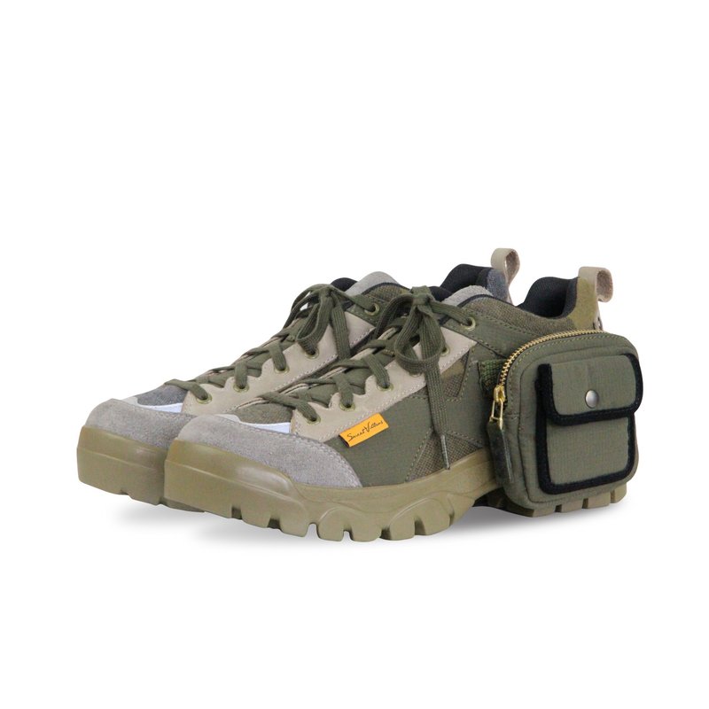 Sweet Villians M1220A Episode 1-新登山鞋 X 工装鞋 绿色 - 男款靴子 - 真皮 绿色