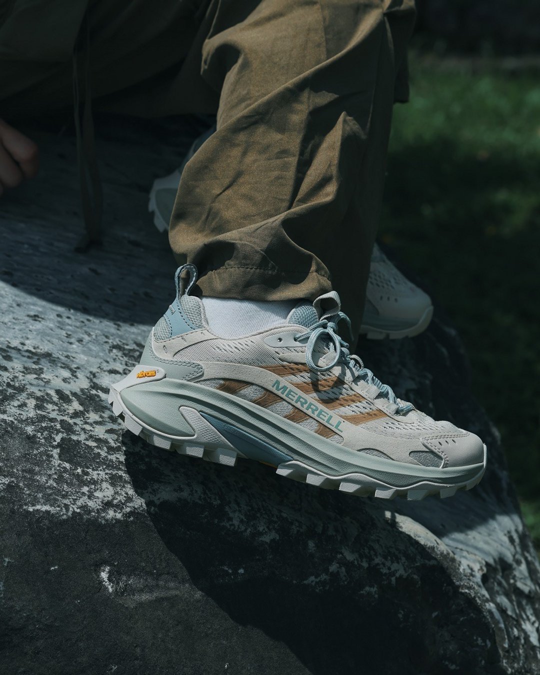 MERRELL MOAB SPEED 2 透气登山健行越野鞋 女鞋-浅米咖色 - 女款运动鞋/球鞋 - 其他材质 