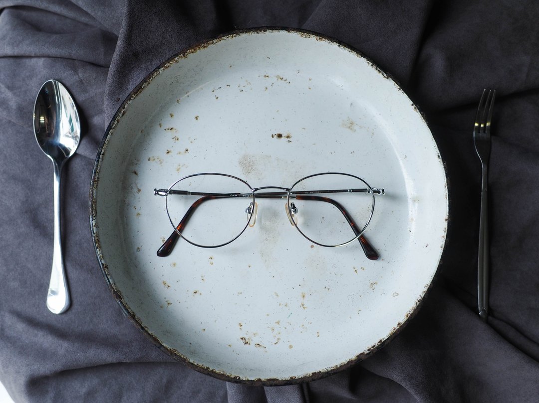 白银色简约宇宙青春银河圆型镜框 细框古董眼镜 Japan/glasses - 眼镜/眼镜框 - 贵金属 银色