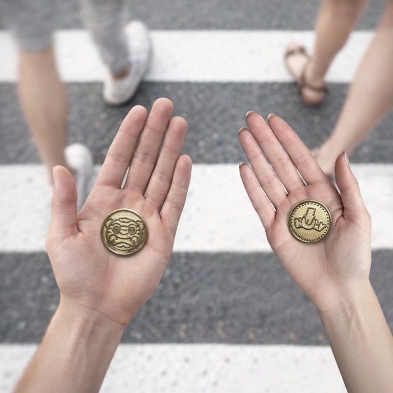 招财虎爷问事金币 HOLY YA 祈福开运小物 财运纪念币 - 摆饰 - 其他金属 