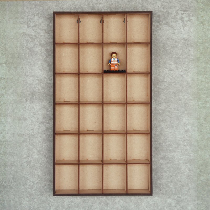 乐高人偶24格展示/收纳/收藏/ - 收纳用品 - 木头 卡其色