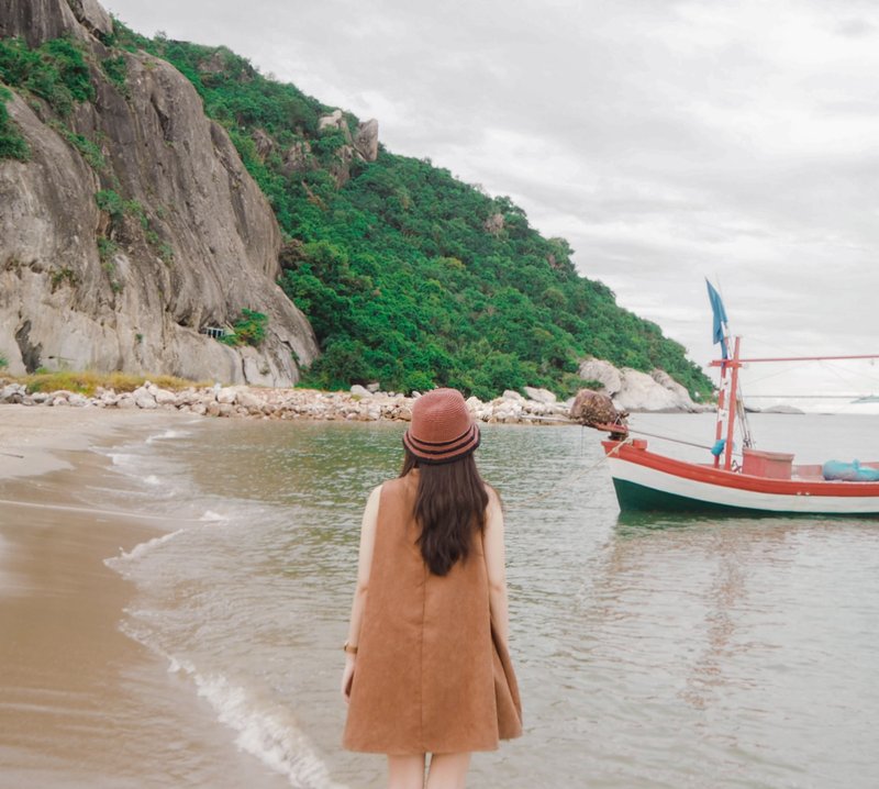 knitted bucket hat - 帽子 - 其他材质 咖啡色