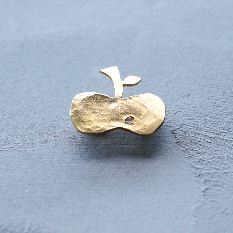 苹果 | 胸针 | B043 - 胸针 - 其他金属 金色