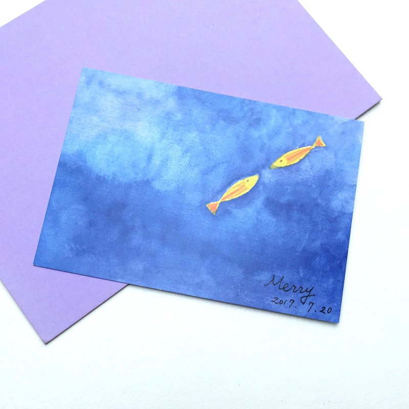 明信片 相遇 - 卡片/明信片 - 纸 