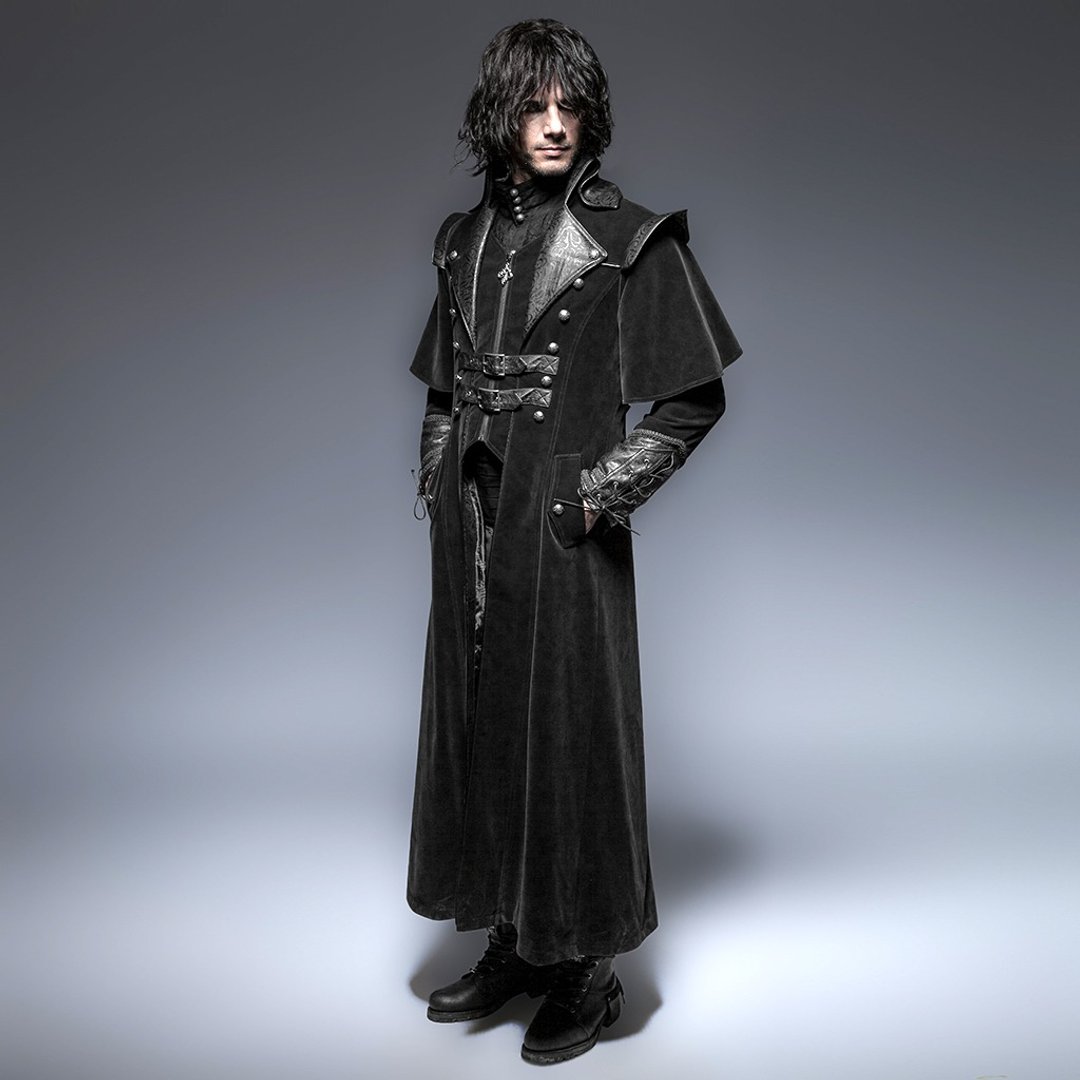 中世纪魔法师教团长外套 - 男装外套 - 其他材质 黑色