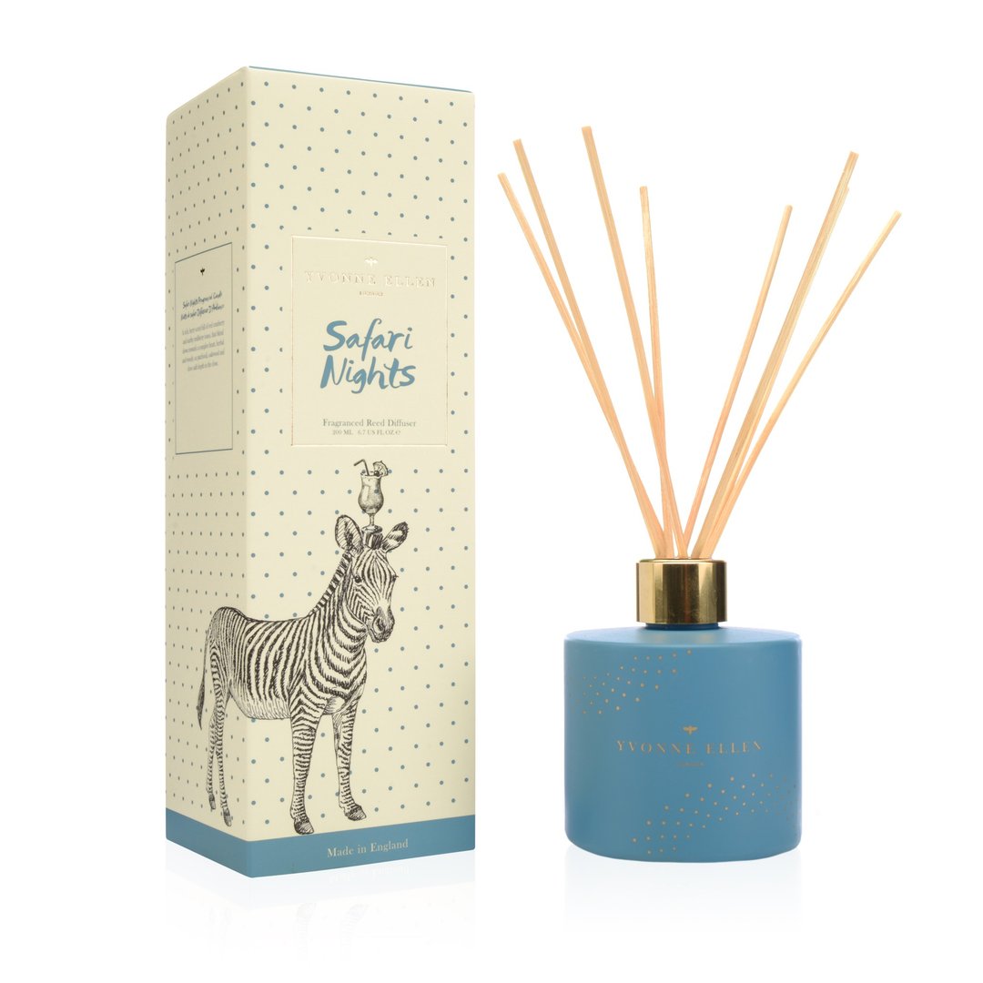 【Portmeirion】Yvonne Ellen | 动物飨宴 200ml 扩香礼盒 斑马 - 香薰/精油/线香 - 精油 蓝色