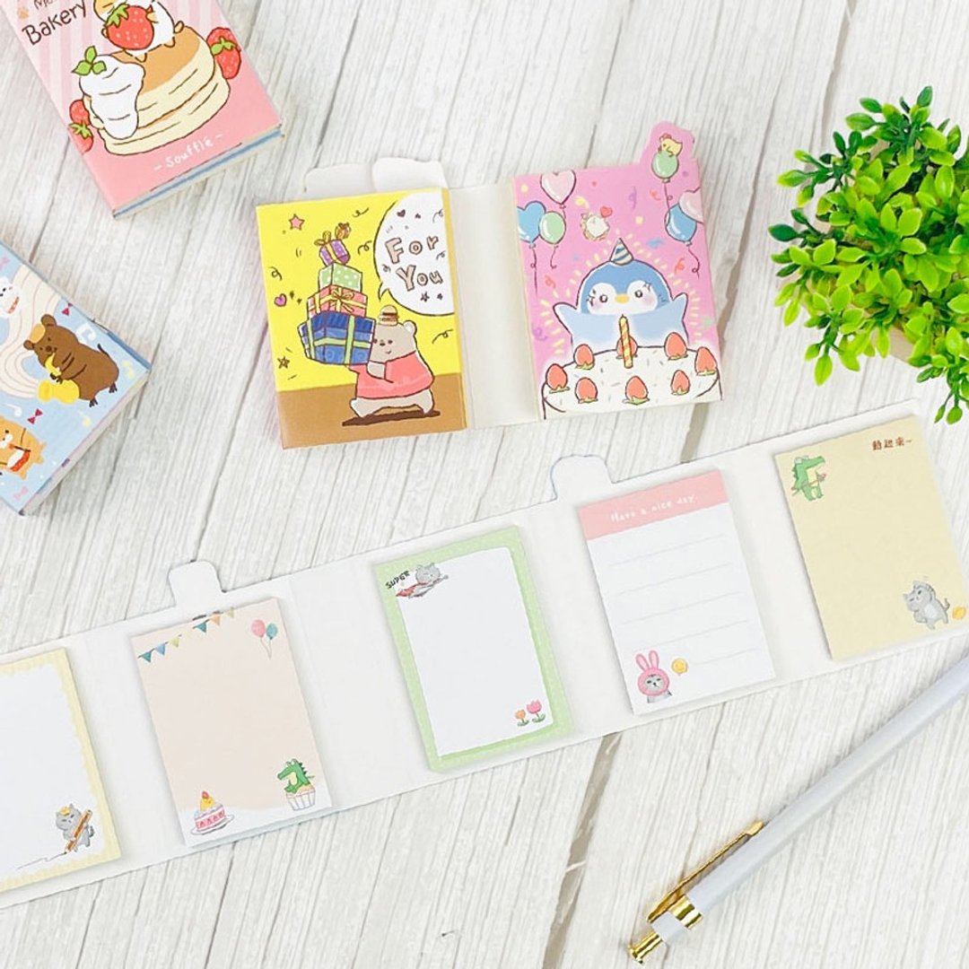 Chuyu 六折便条纸(迷你)/便签本/便条本/可撕式/创意便条纸-120张 - 贴纸 - 纸 多色