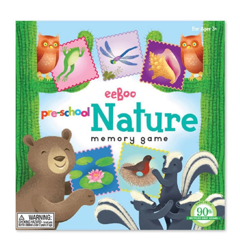 eeBoo 学龄前记忆游戏 - Pre-School Nature Memory Game(大自然) - 桌游/玩具 - 纸 多色