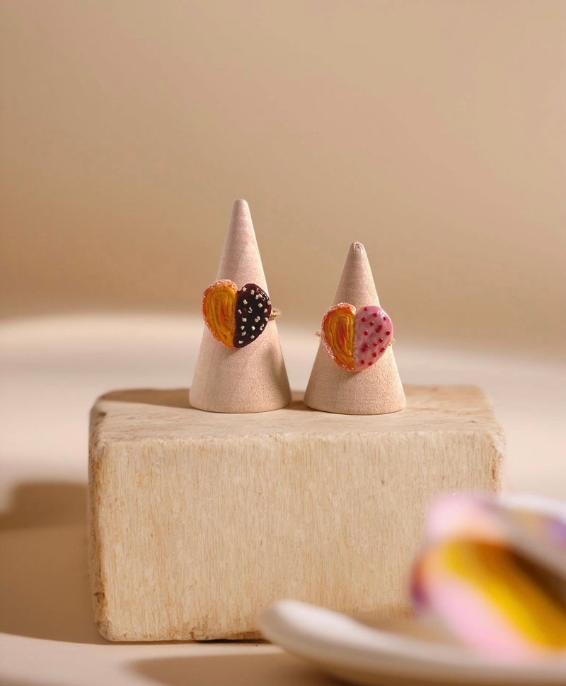 蝴蝶酥戒指 / 口味2选1 /  软陶手作戒指 - 戒指 - 粘土 