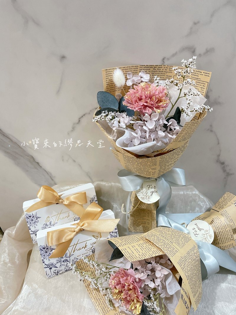 母亲节康乃馨小花束 - 干燥花/捧花 - 植物．花 