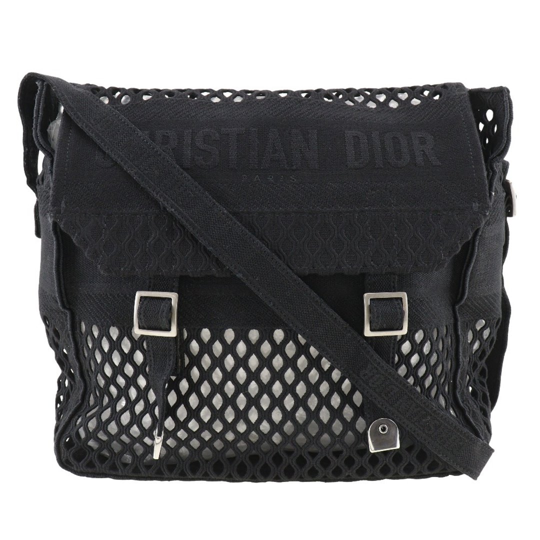 【日本直送】Christian Dior 迪奥 Messenger 侧背包 Mesh 帆布 黑色 女款【二手】 - 侧背包/斜挎包 - 棉 黑色