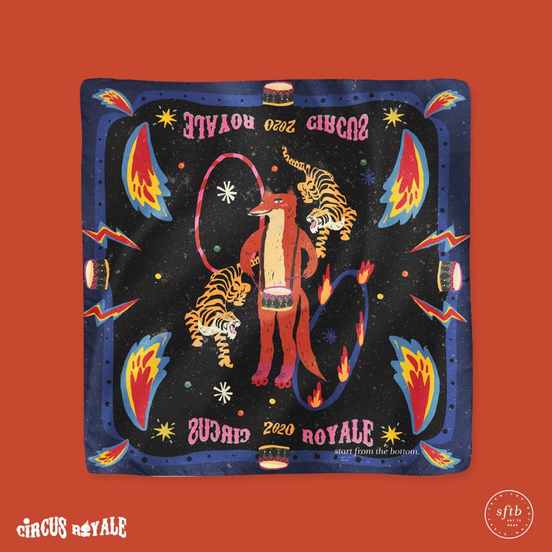 Foxie 指挥家丝巾 - 丝巾 - 聚酯纤维 多色