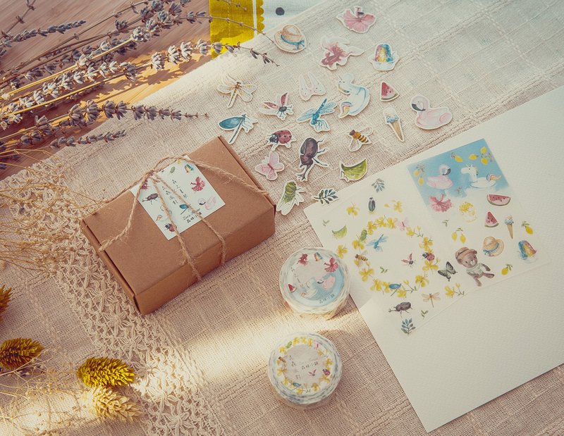 Zoe's forest 夏天纸胶带组（昆虫派对+森之夏祭） - 纸胶带 - 纸 