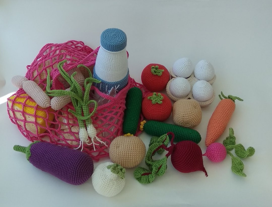 Set play Food, vegetable toy - 玩具/玩偶 - 棉 