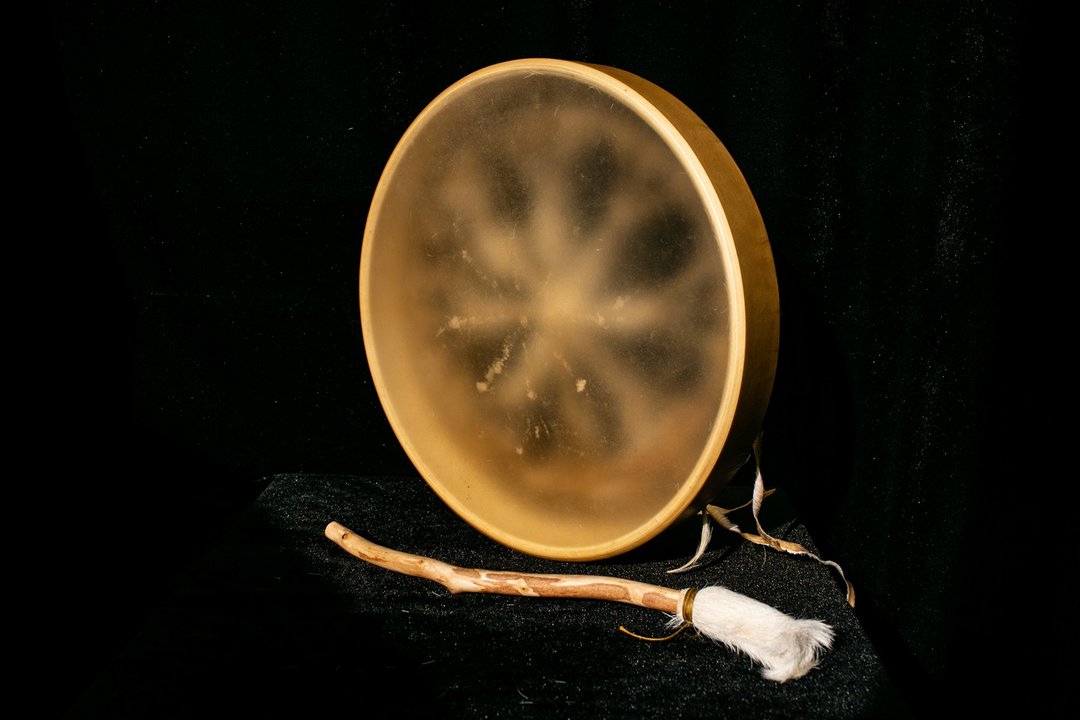 框鼓 萨满鼓 羊皮手鼓 手工制作 疗愈乐器 Ritual drum Shaman - 吉他/乐器 - 真皮 