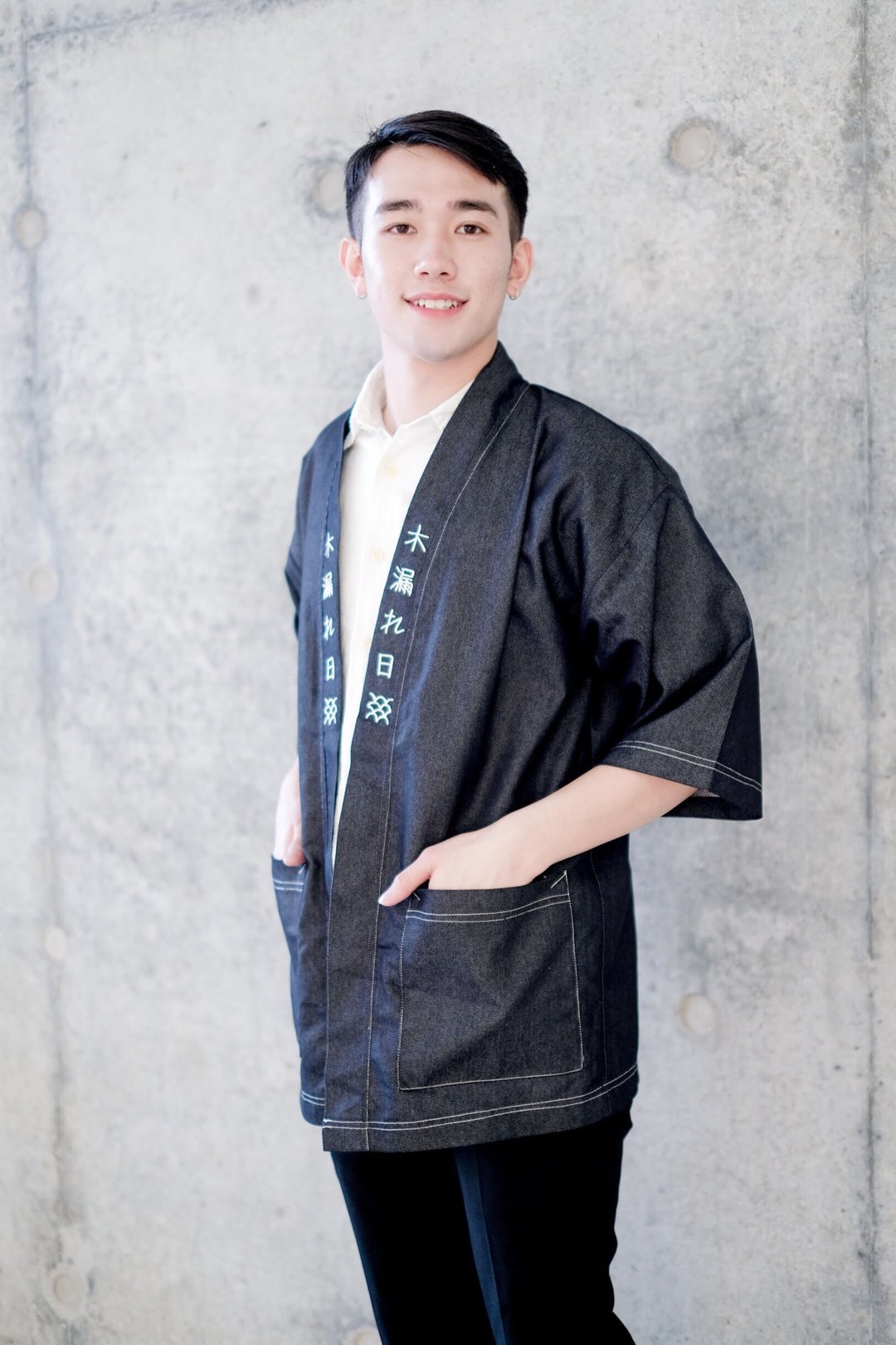 Komorebi 和风职人外套(牛津黑色) - 男装外套 - 棉 黑色