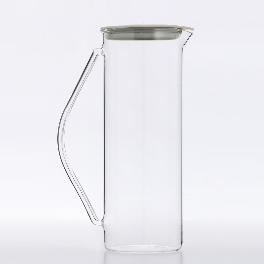 【微瑕疵超值清仓区】 耐热玻璃连盖水壶1000毫升 - 茶具/茶杯 - 玻璃 透明