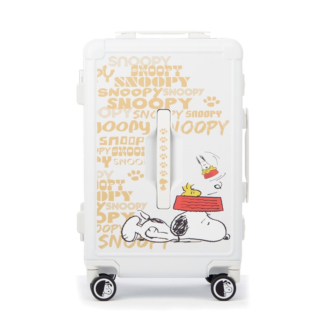 SNOOPY放空系列20寸行李箱-白 - 行李箱/行李箱保护套 - 塑料 白色