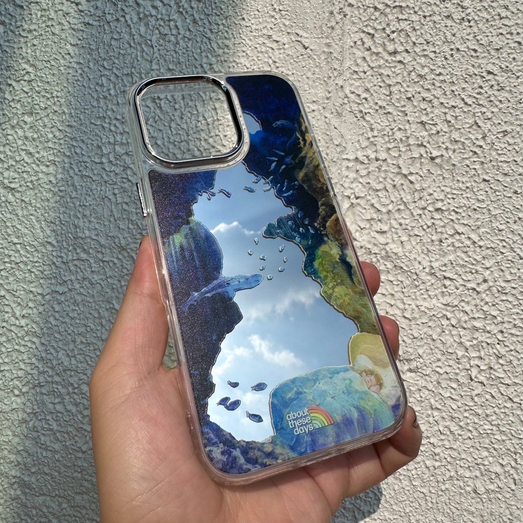 【订制 镜面手机壳】iPhone  矽胶防撞壳 - 手机壳/手机套 - 硅胶 银色