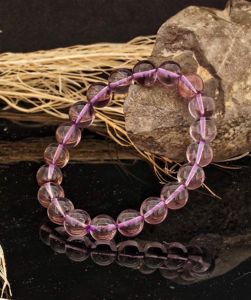 紫阿赛斯特莱 9.7mm 水晶手链 ( Azeztulite 9.7mm Bracelet ) - 手链/手环 - 水晶 