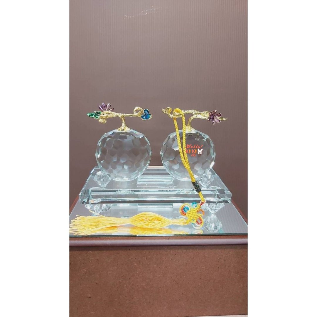 水晶 事事如意  开幕礼物 升迁送礼 退休贺礼 退伍礼品 乔迁礼物 - 其他 - 其他材质 金色
