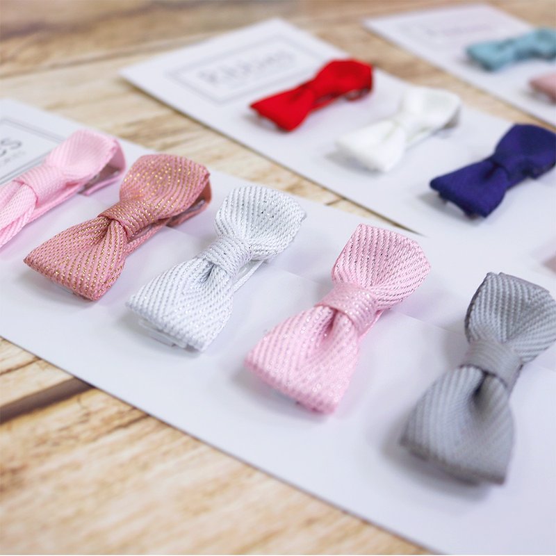 英国Ribbies 雪芙兰缎带迷你蝴蝶结5入组-闪耀 发饰 - 发饰 - 聚酯纤维 