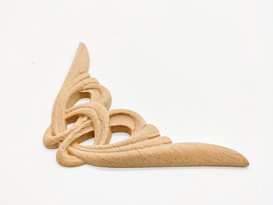 Wood Appliques corners, Onlay furniture, Shabby Chic, Wall ornament, Applique - 木工/竹艺/纸艺 - 木头 咖啡色