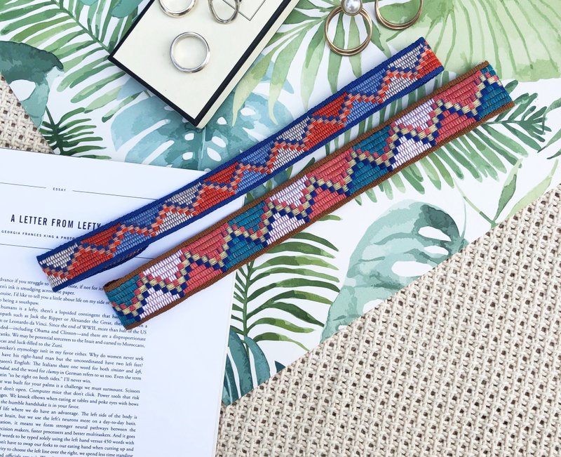 彩色山棱 / 三角 图腾 / 织带 发带 发箍 - 发带/发箍 - 棉．麻 