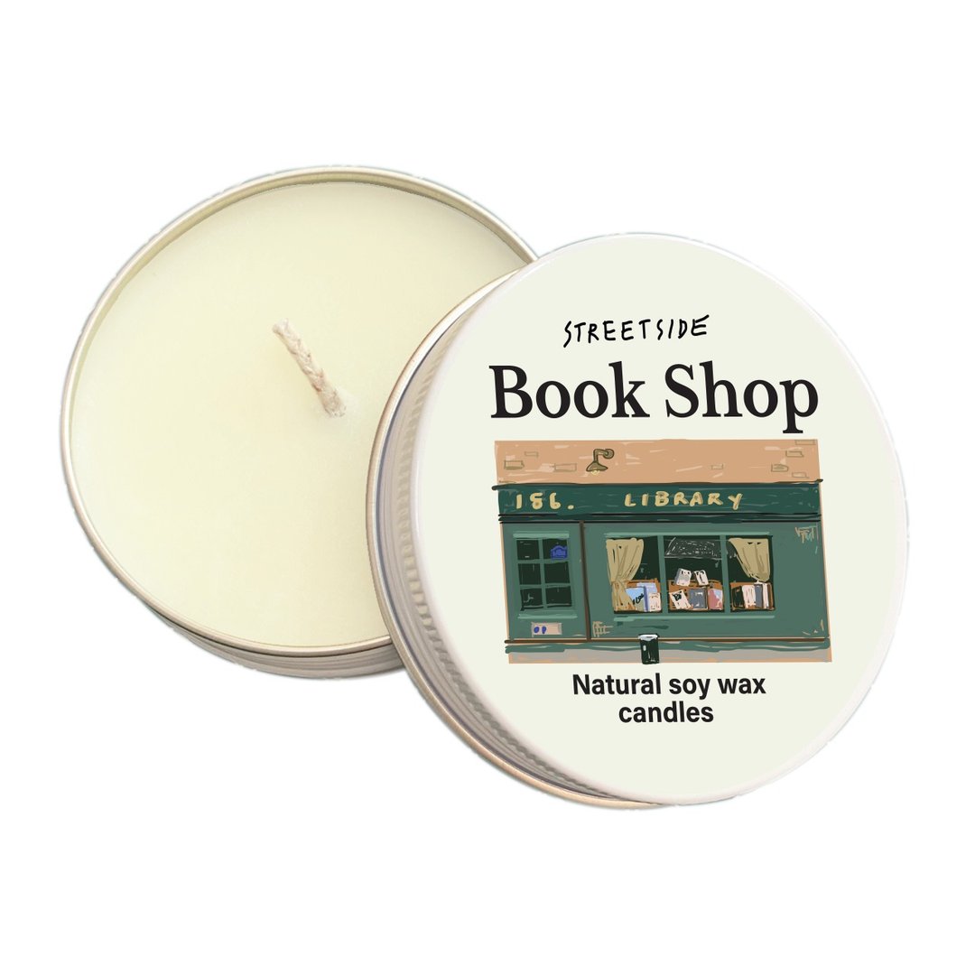 Summerstuff.marine - 大豆蜡烛香味 STREETSIDE BOOK SHOP（60 克） - 蜡烛/烛台 - 蜡 白色