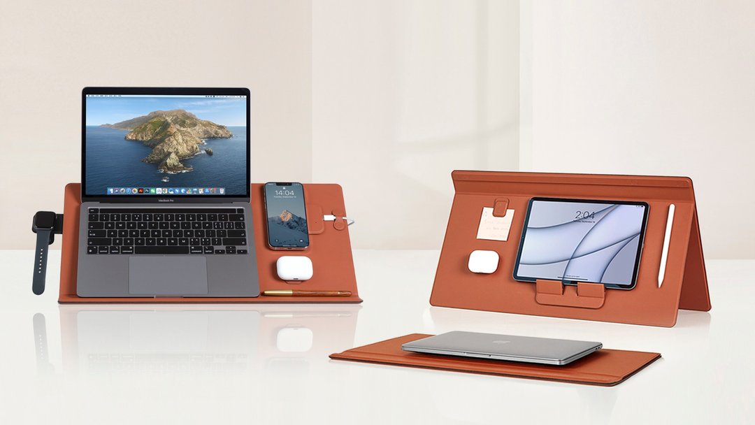 MOFT Smart Desk Mat 多功能电脑垫 - 电脑配件 - 人造皮革 咖啡色