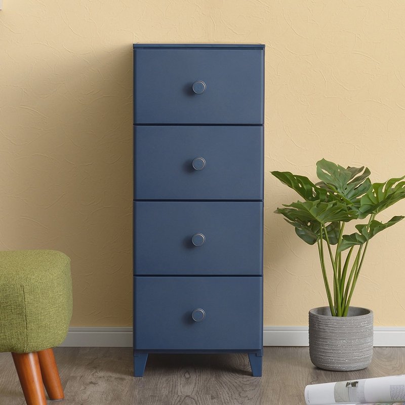 日本squ+ ROOMS convesso日制34面宽四层抽屉收纳柜-DIY - 收纳用品 - 塑料 蓝色