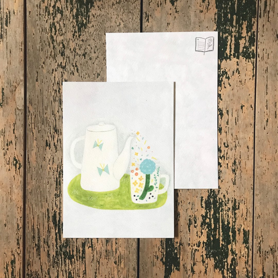 春日下午茶 spring afternoon - 明信片 - 卡片/明信片 - 纸 