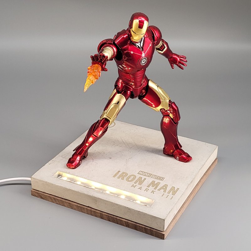 450g水泥模型灯座_ Marvel/美国队长/钢铁人/雷神索尔 情人 生日 - 灯具/灯饰 - 水泥 卡其色