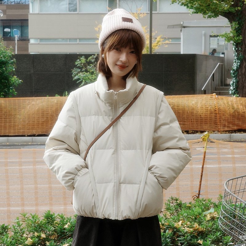 可拆卸两穿羽绒服|外套|三色|冬款|Sora-1986 - 女装休闲/机能外套 - 其他人造纤维 多色