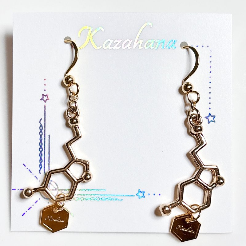 血清素 耳针 耳夹 - 耳环/耳夹 - 其他金属 金色