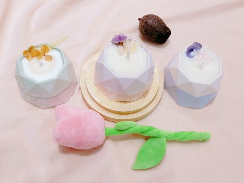 富士山蜡烛 精油蜡烛 定制化蜡烛 掌心富士山 水泥蜡烛 扩香石 - 蜡烛/烛台 - 蜡 多色