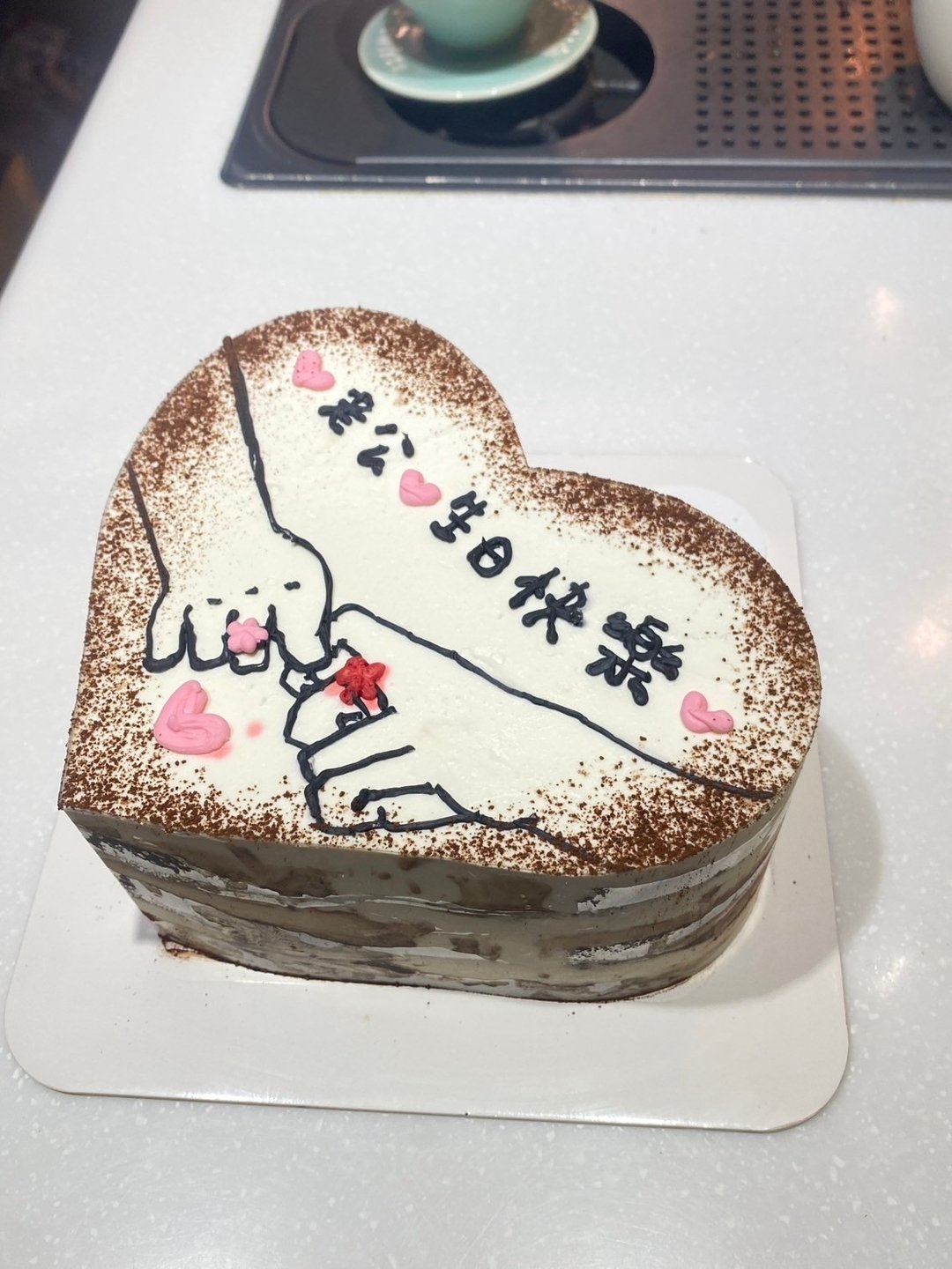 爱心提拉米苏 情侣 铄甜点 可宅配款 台北 生日蛋糕 庆生 题字 - 蛋糕/甜点 - 新鲜食材 