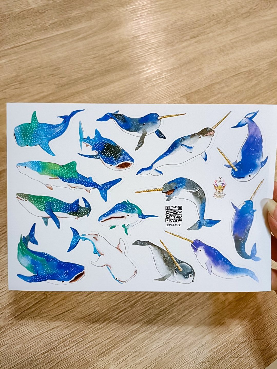 海洋生物动物贴纸 - 贴纸 - 纸 多色